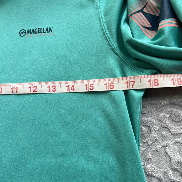 Magellan Outdoors Fish Gear Classic Fit Teal Top Boys Large - Picture 6 of 8